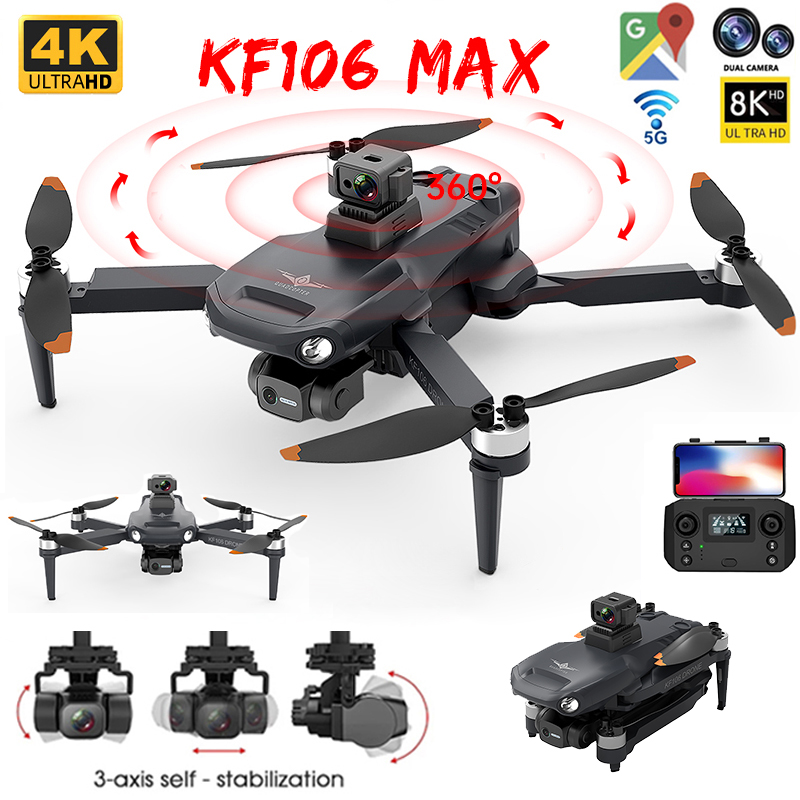 Drone Surveying - 2022 YENI KF106 Max Drone 8K