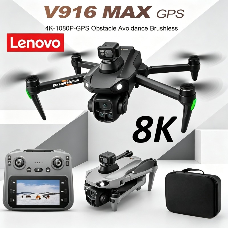 Drone Surveying - Lenovo V916MAX Profesyonel 8K Drone HD